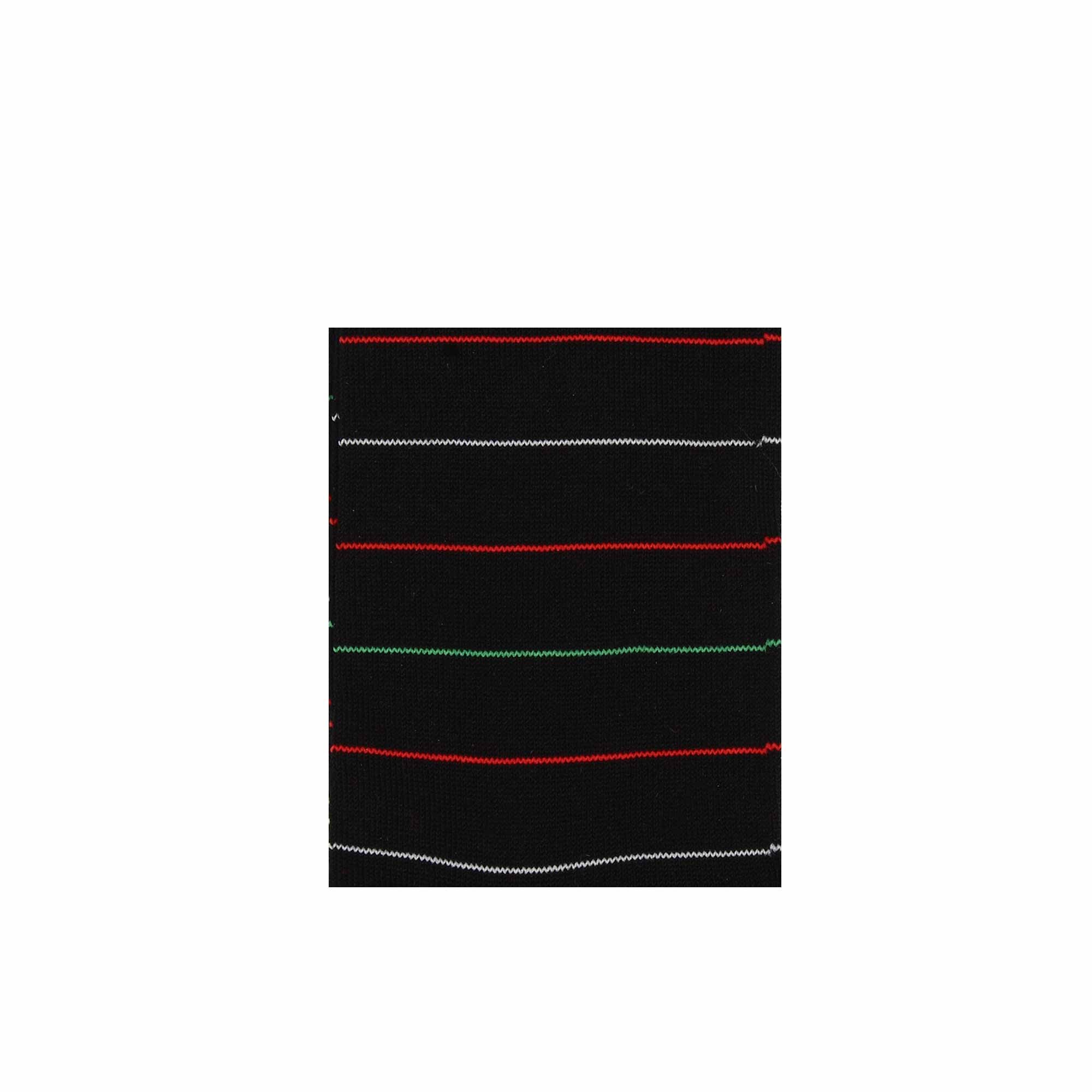 Calzini da uomo in Filo di Scozia nero con righe a colori - immagine 3