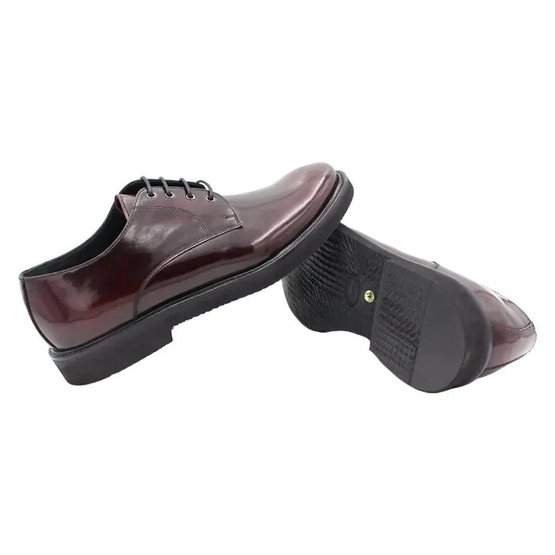 1264 Derby Vitello Abrasivato Bordeaux Ultralight Vibram - immagine 5