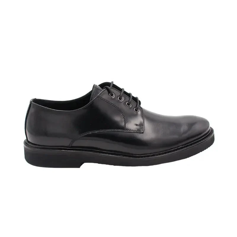 1264 Derby Vitello Abrasivato Nero Ultralight Vibram - immagine 4