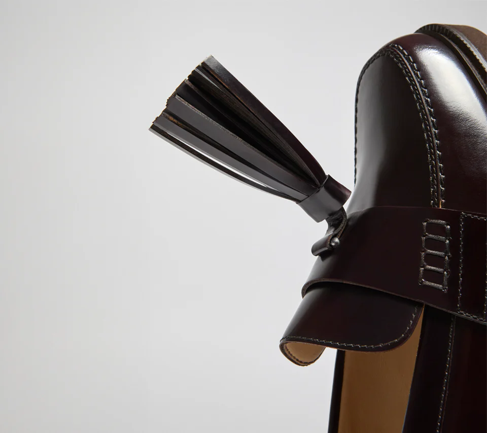 DD8751ETIEUF255TL01 - Mocassino con maxi nappina in pelle burgundy - immagine 6