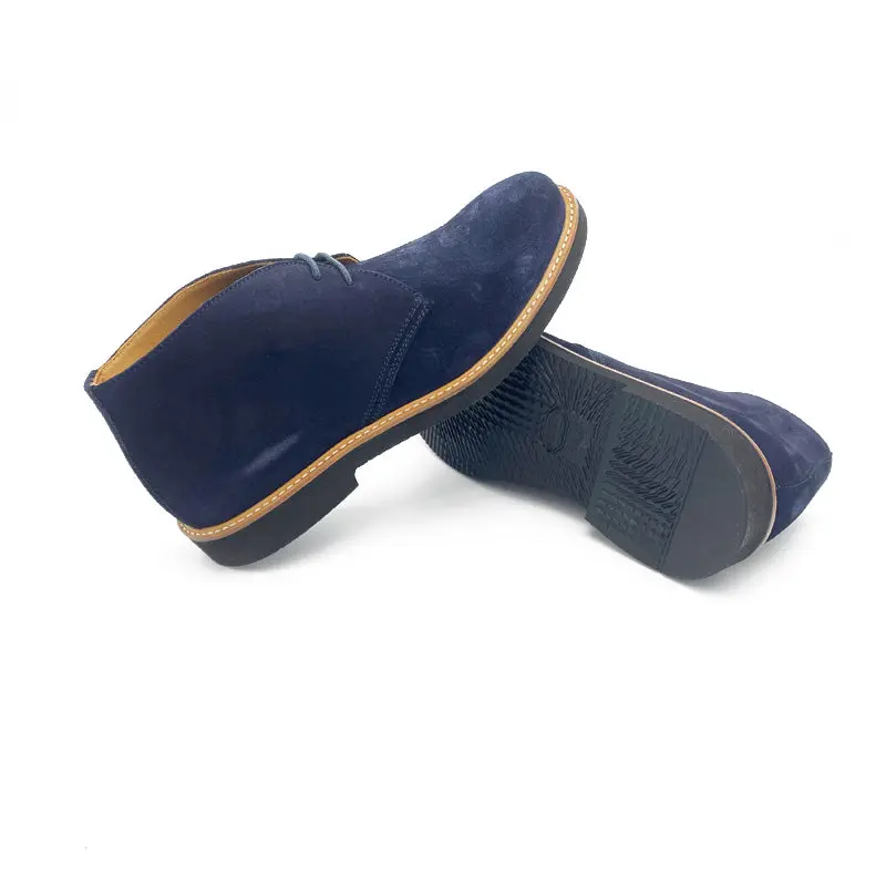 2582 Desert Boots Camoscio GoRain Blu , Ultralight Vibram - immagine 4