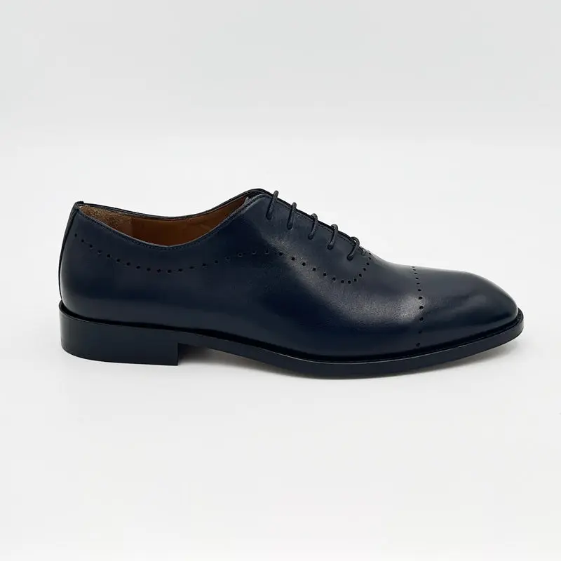 33209 Oxford Liscio Tinto a Mano blu - immagine 6