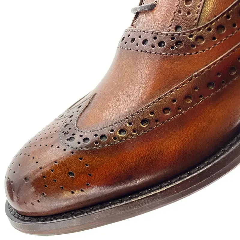 44205 Oxford Full Brogue Tinto a Mano Trend - immagine 8