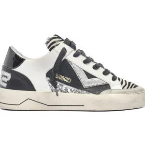 4B12 Kyle Scarpe Made in Italy Donna Animalier Zebra Tomaia Pelle