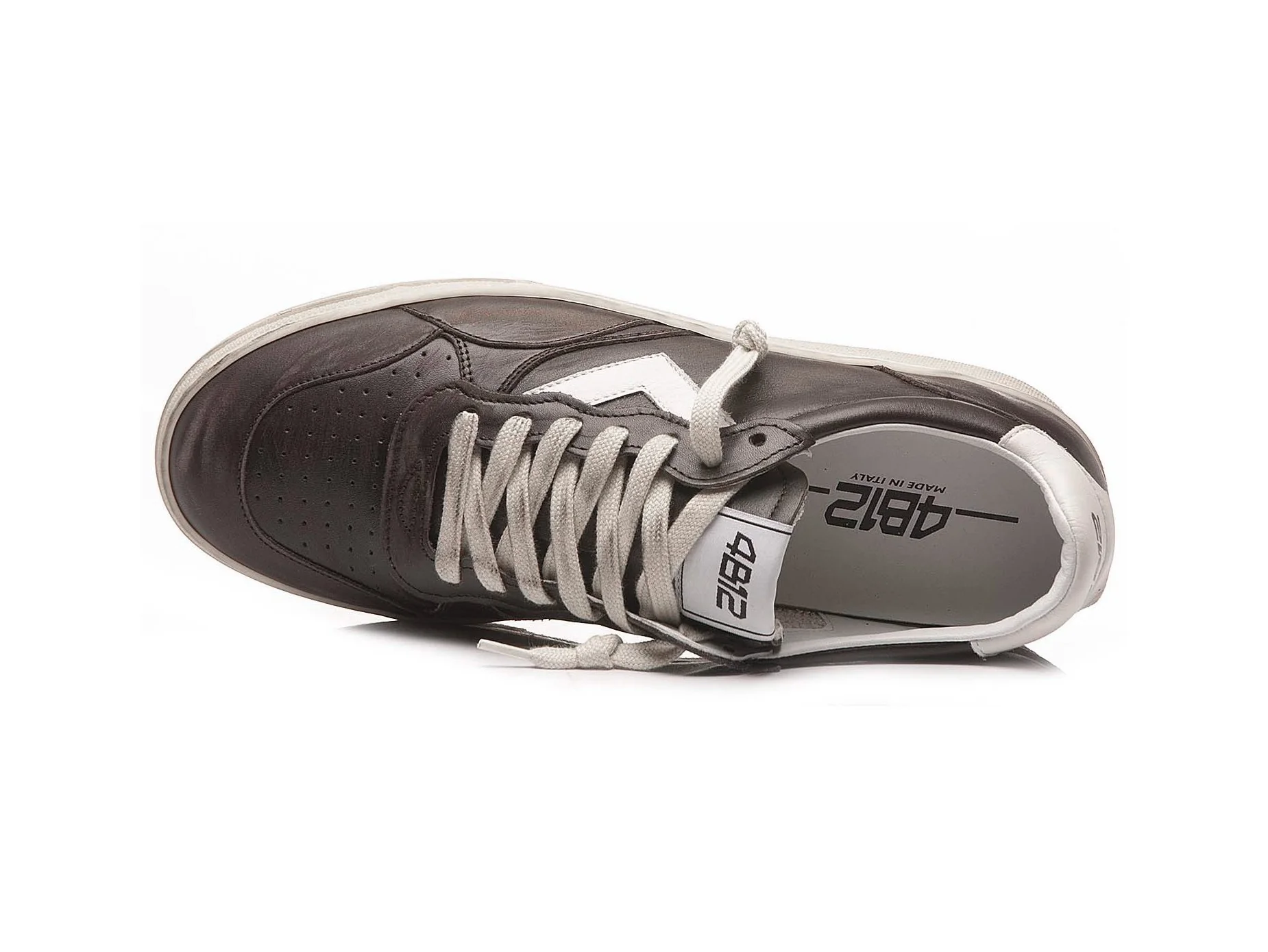 4B12 Sneaker Hyper Uomo in Pelle Marrone Testa di Moro A/I - immagine 3