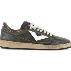 4B12 Sneaker Play New Uomo in Pelle Marrone Effetto Vintage