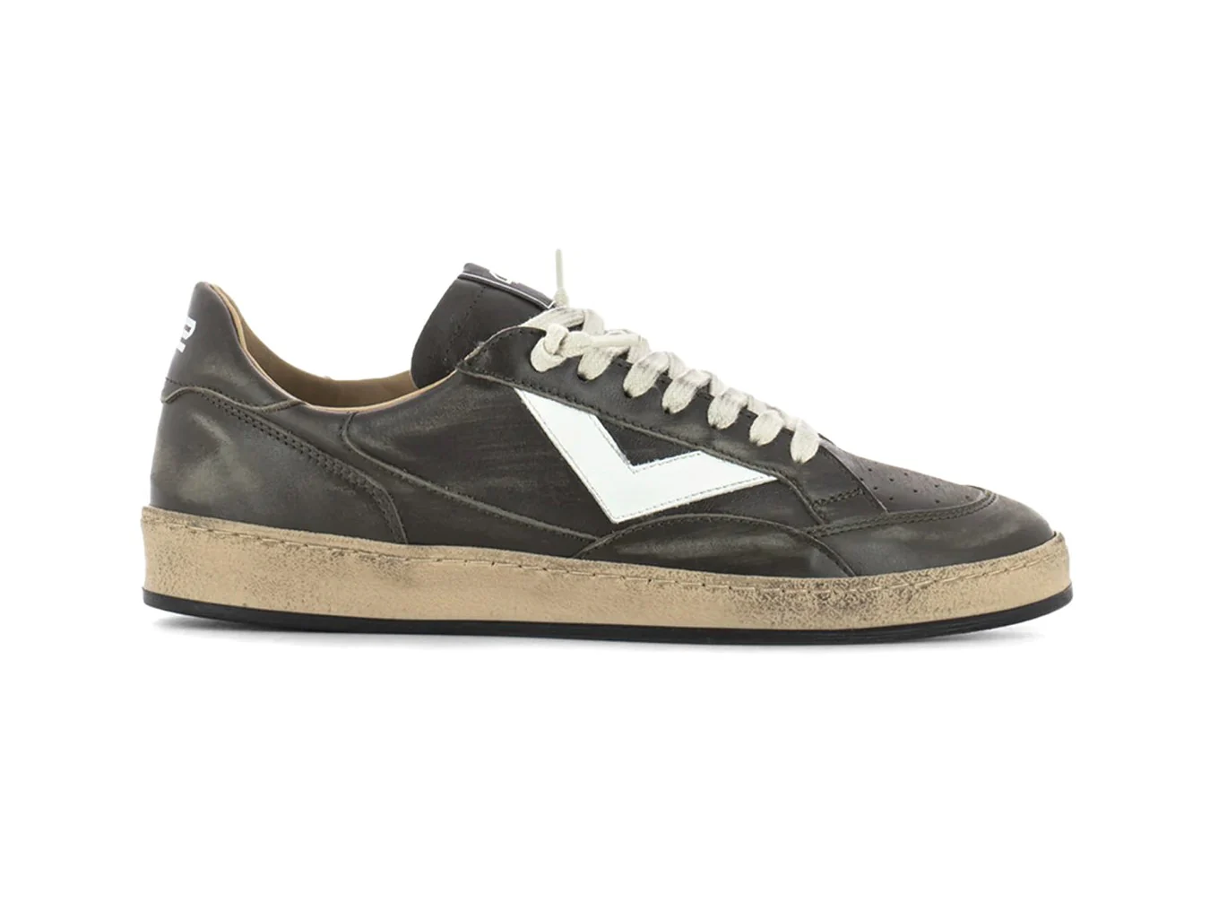 4B12 Sneaker Play New Uomo in Pelle Marrone Effetto Vintage - immagine 2