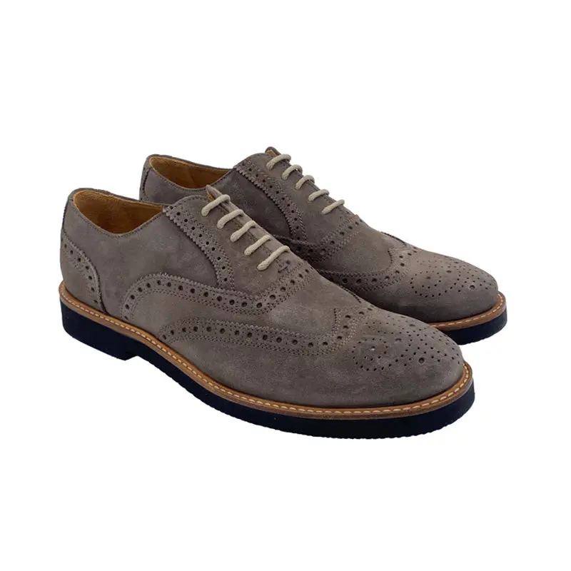 981 Oxford Full Brogue ,Camoscio GoRain Taupe , Ultralight Vibram