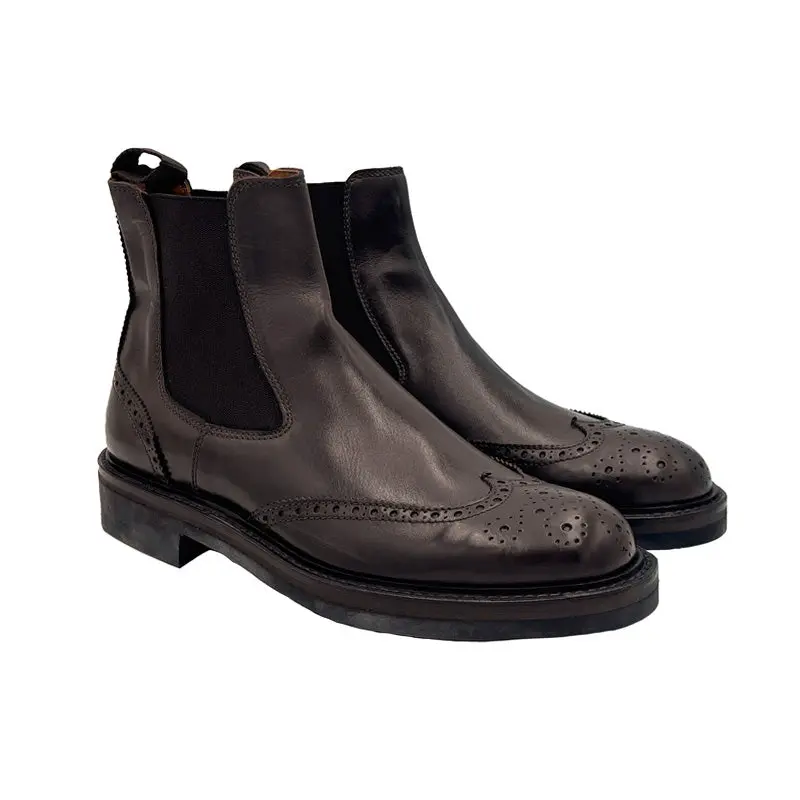 987U Chelsea Brogue Vitello Moro