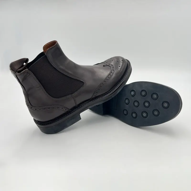 987U Chelsea Brogue Vitello Moro - immagine 5