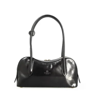 Borsa a spalla Diana da donna in pelle nera