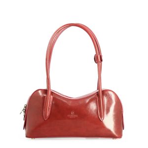 Borsa a spalla Diana da donna in pelle rossa