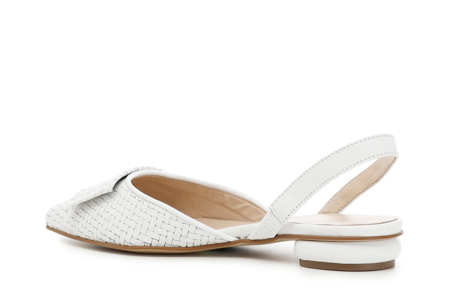 CafèNoir ballerine slingback in pelle intrecciata - immagine 3