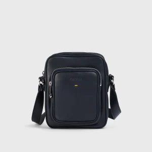 Borsa a tracolla in pelle blu