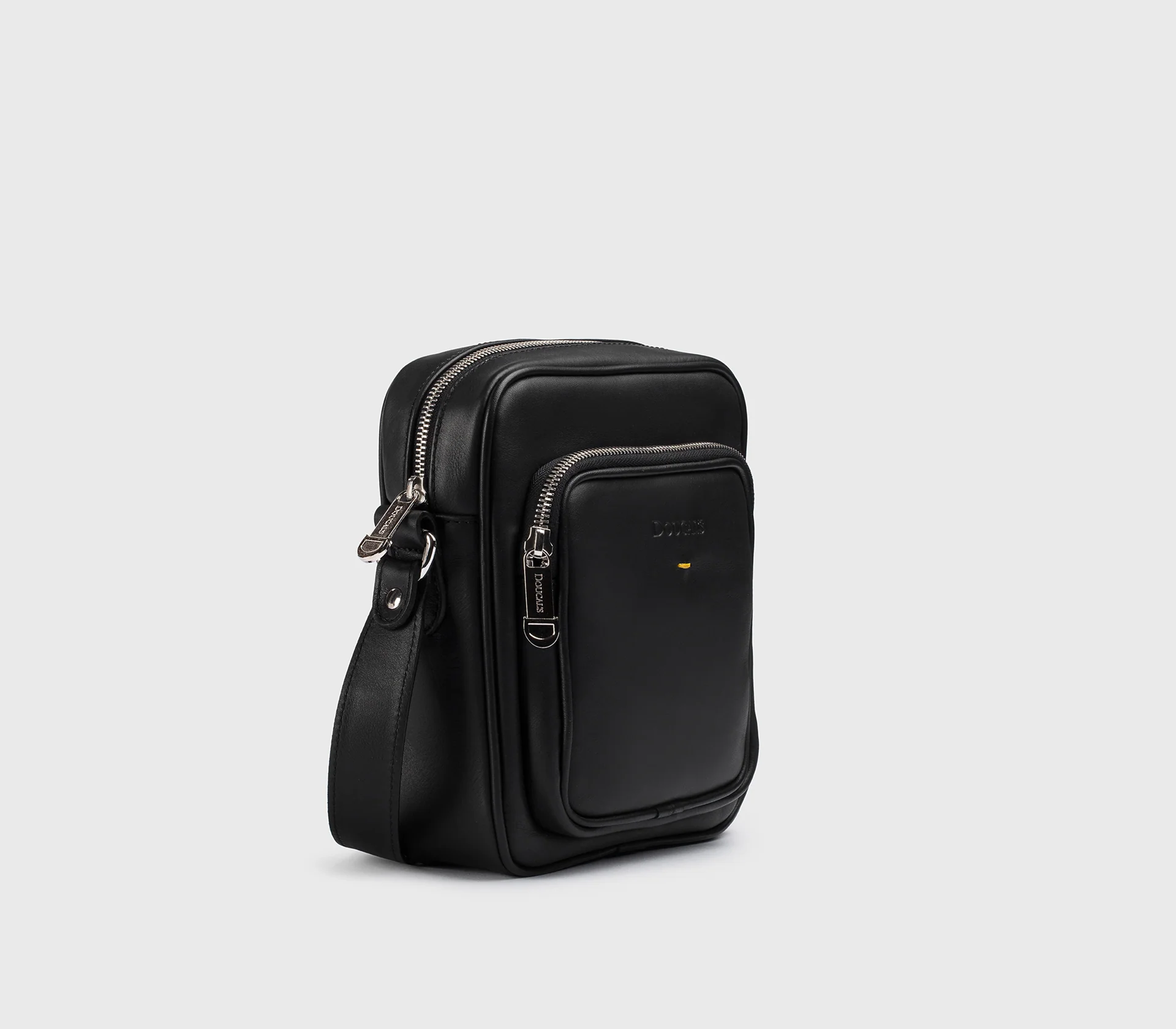 Borsa a tracolla in pelle nera - immagine 4