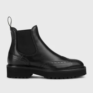 DD8036PHILUF214NN00 - Stivaletto coda di rondine in pelle nera