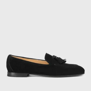 DD8313MEGNUF278NN00 - Mocassino con nappine in suede nero