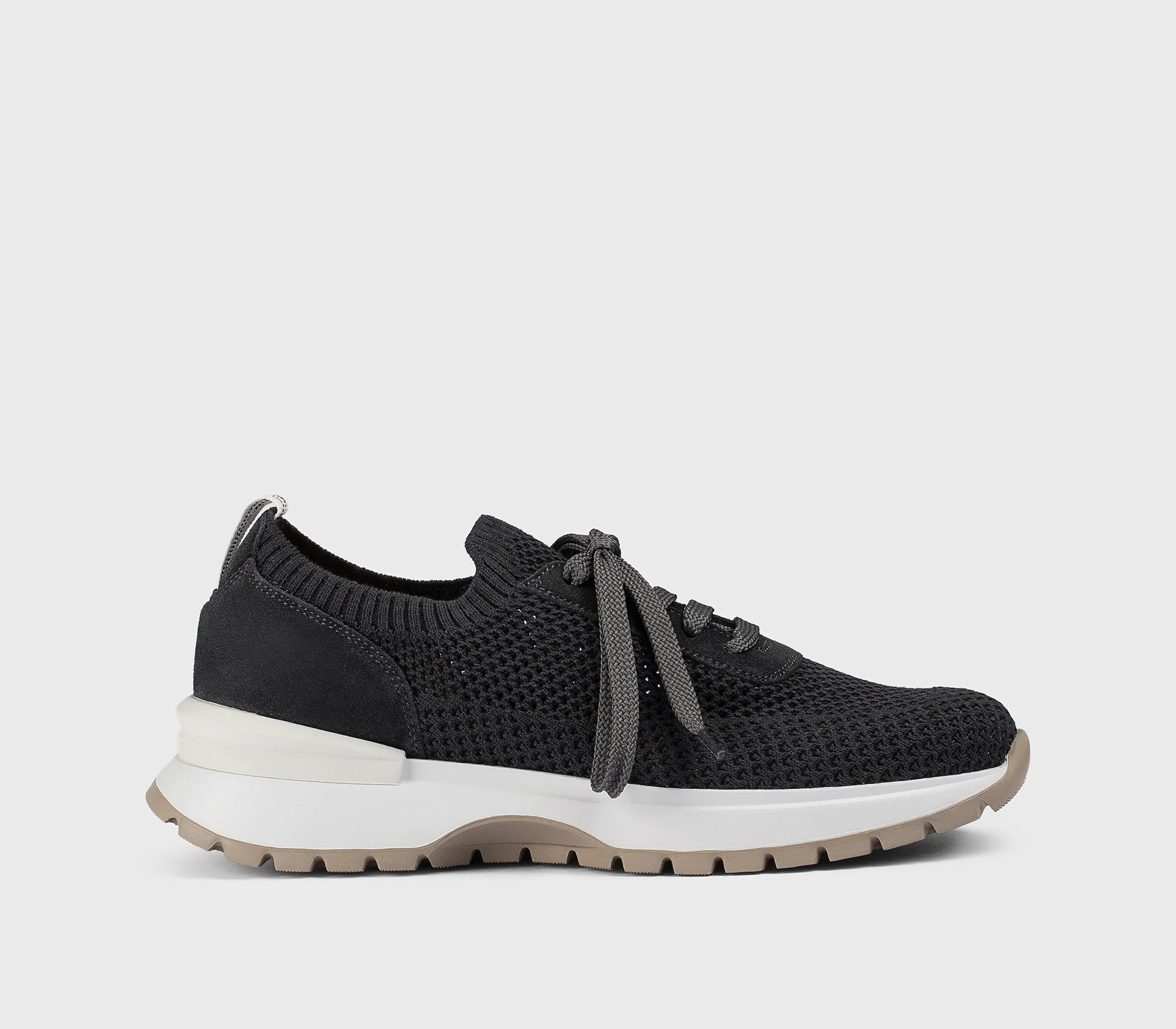 DD8765WHINPZ849SN02 - Sneaker in tessuto tecnico e suede "off black"