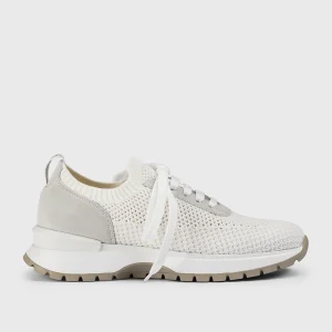 DD8765WHINPZ849SW13 - Sneaker in tessuto tecnico e suede bianco "gesso"