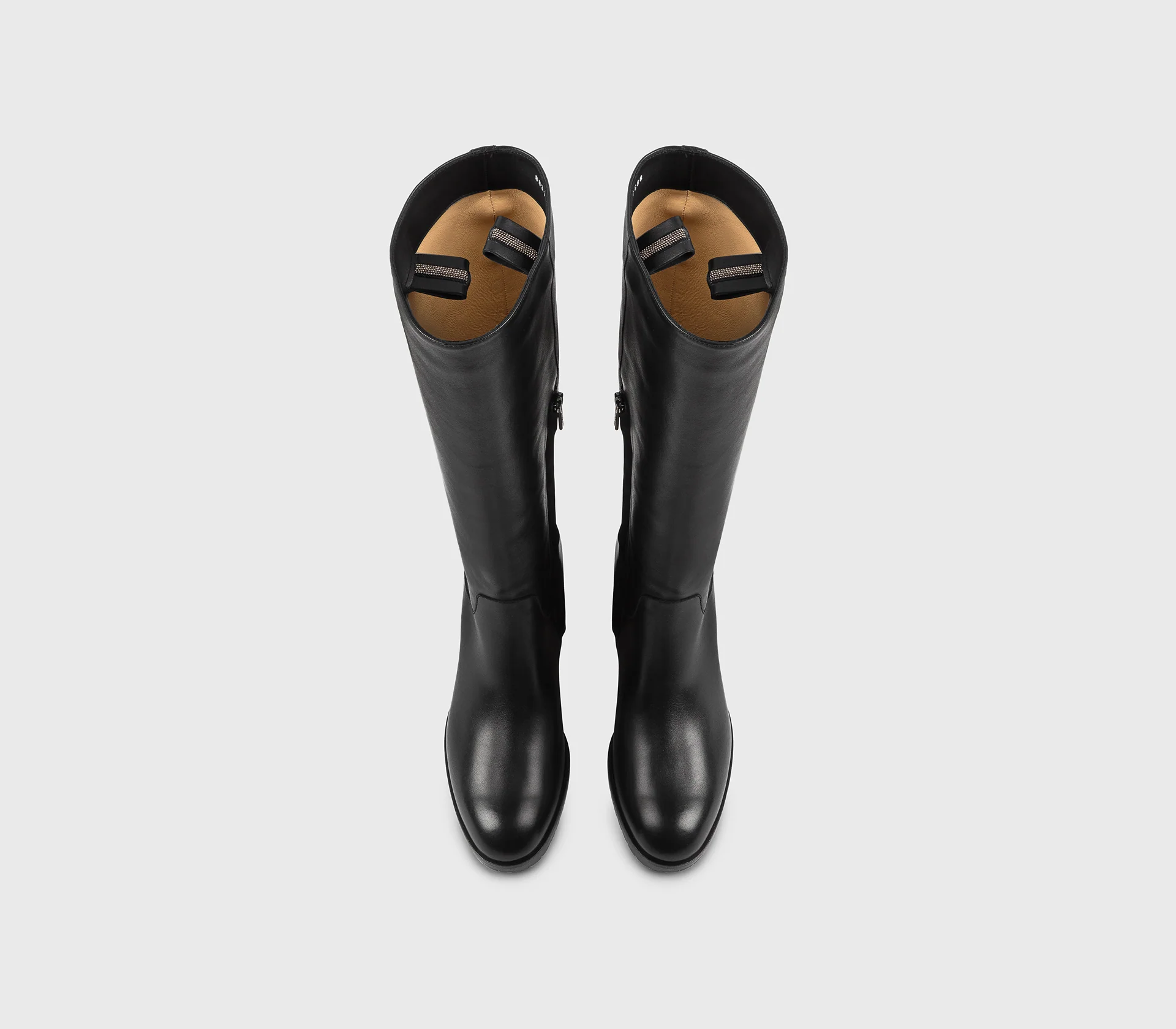 DD8831ROXAUF214NN00 - Stivale con tacco in pelle nero - immagine 3