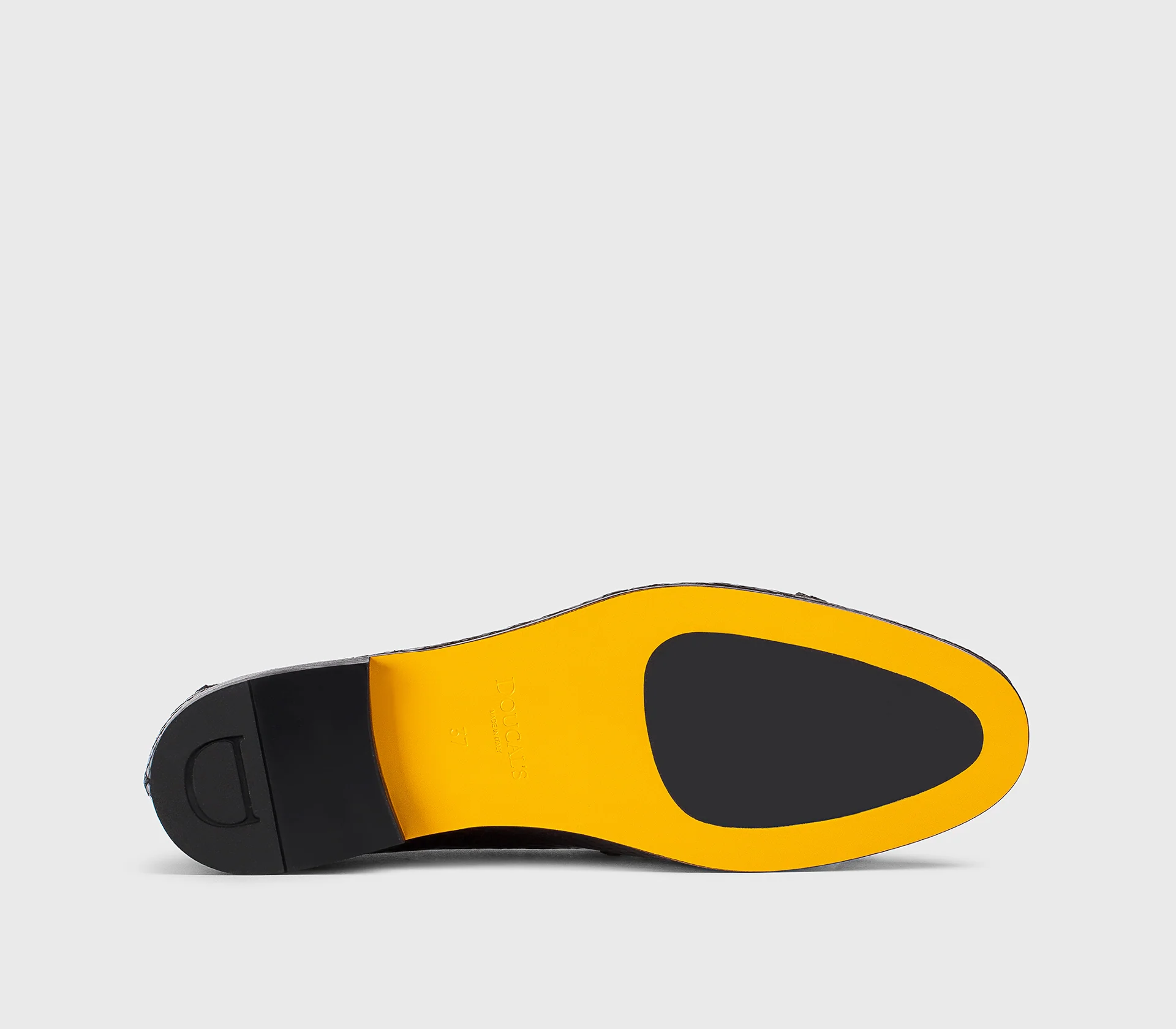 DD8877MEGNUF277NN00 - Mocassino con doppia fibbia in pelle stampa pitone nero - immagine 5