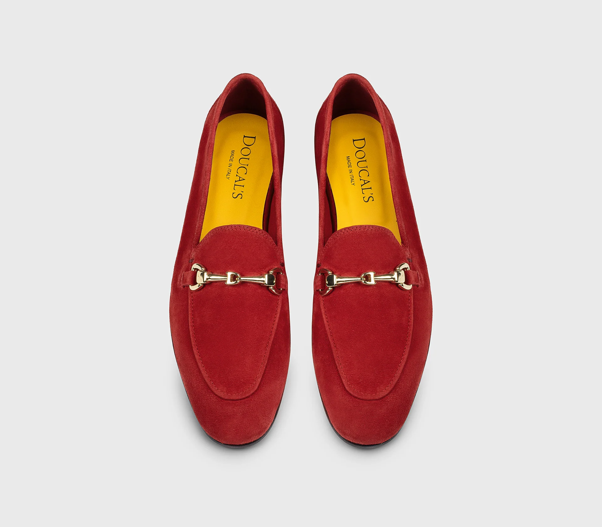 DD8878MEGNUZ278NR21 - Mocassino con accessorio in metallo in suede rosso - immagine 3