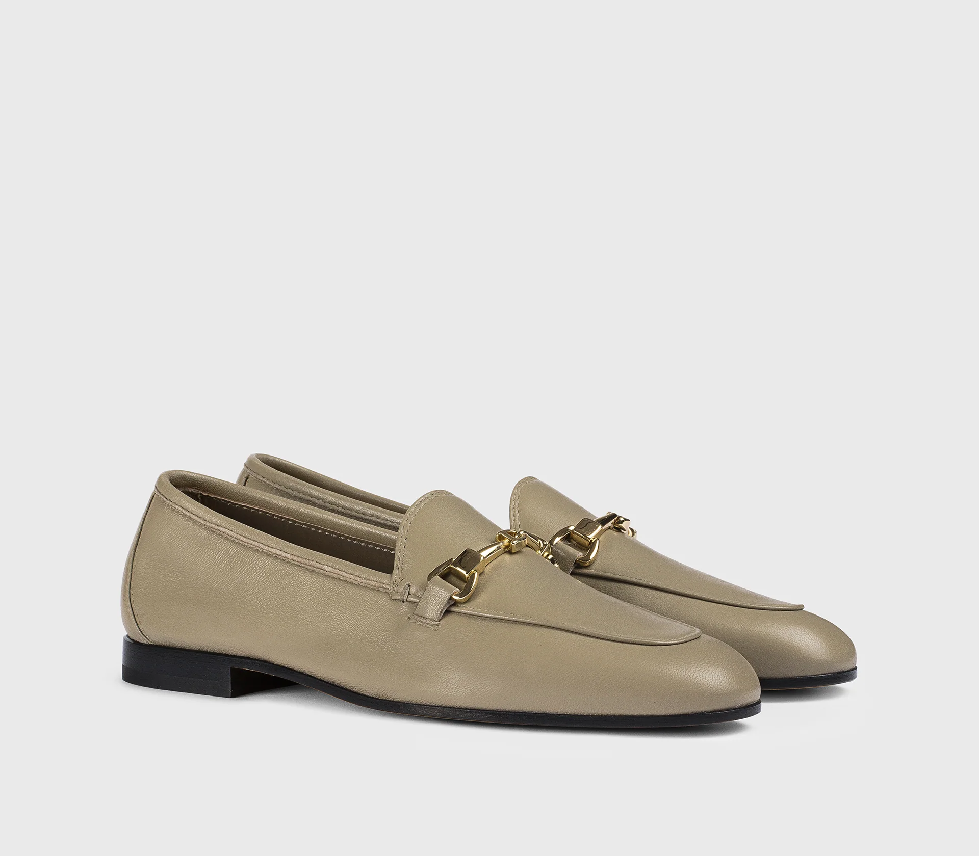 DD8878MEGNUZ279NV39 - Mocassino con morsetto in pelle verde "leave" - immagine 4