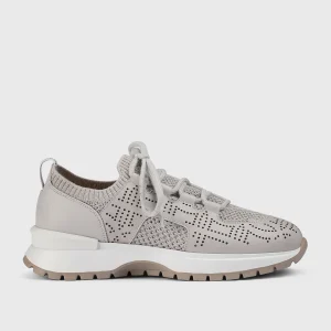 DD8898WHINPZ850SW17 - Sneaker in tessuto tecnico e pelle traforata ghiaccio