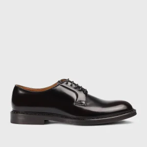 DU1385SIEWUF007TM02 - Stringata in pelle marrone "ebano"