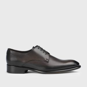 DU1856BERNUF159TM29 - Stringata in pelle testa di moro