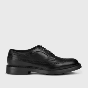 DU2523BRUXUF188NN00 - Stringata coda di rondine in pelle nera