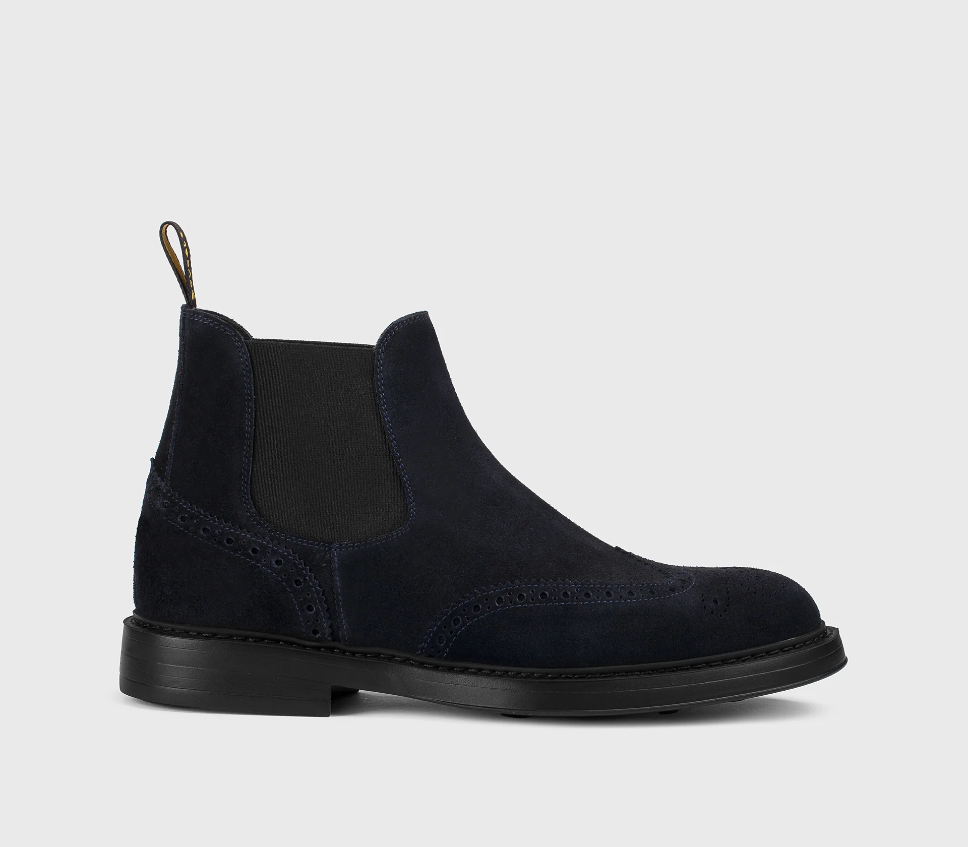 DU3091BRUXUF009NB00 - Stivaletto a coda di rondine in suede blu - immagine 2