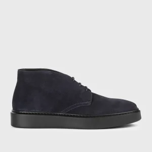 DU3216ALEXUF009NB00 - Stivaletto chukka in suede blu