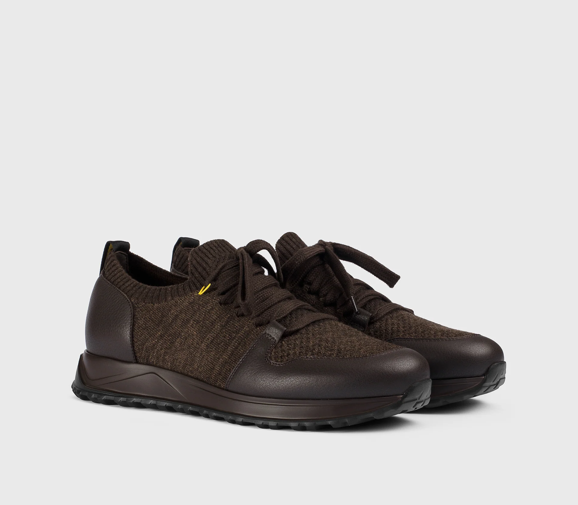 DU3221SYDNPX783TM48 - Sneaker bimateriale testa di moro - immagine 4