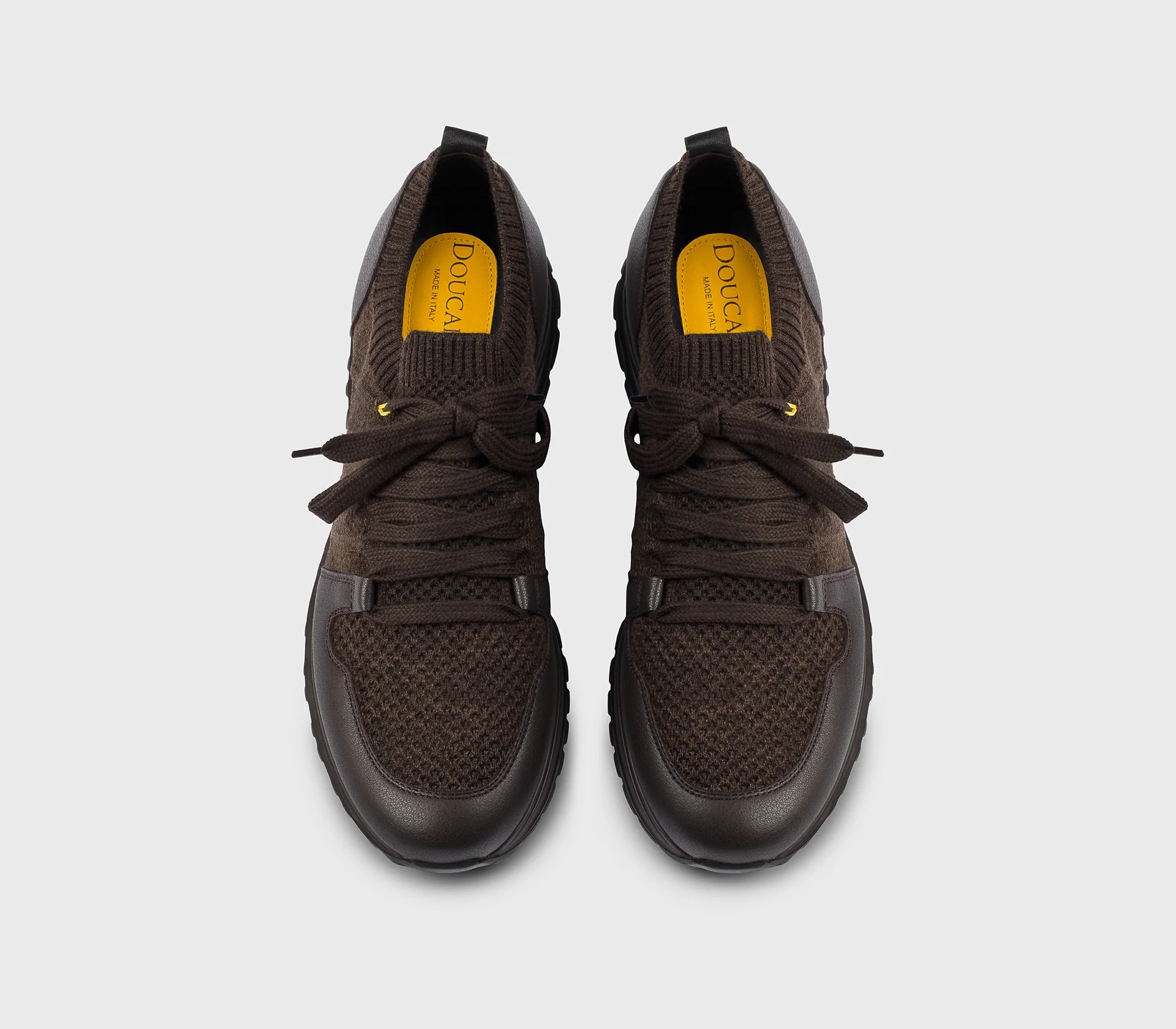 DU3221SYDNPX783TM48 - Sneaker bimateriale testa di moro - immagine 3