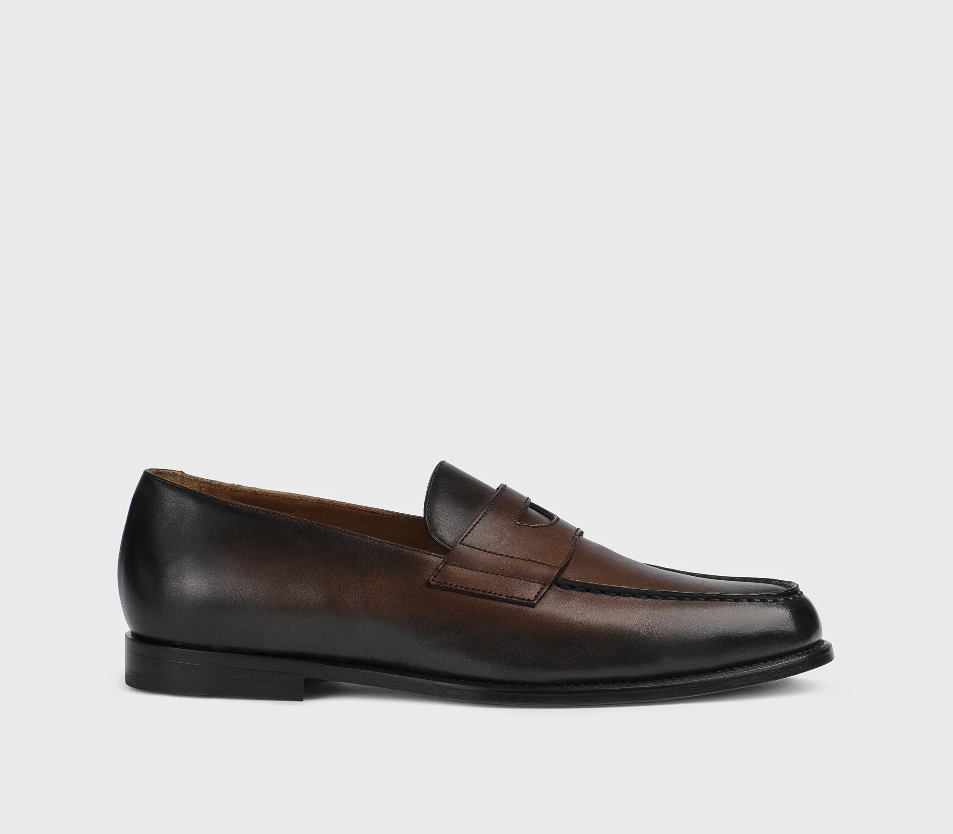 DU3260MARIUF159TM45 - Mocassino "Mario 50" in pelle marrone "wood" - immagine 2