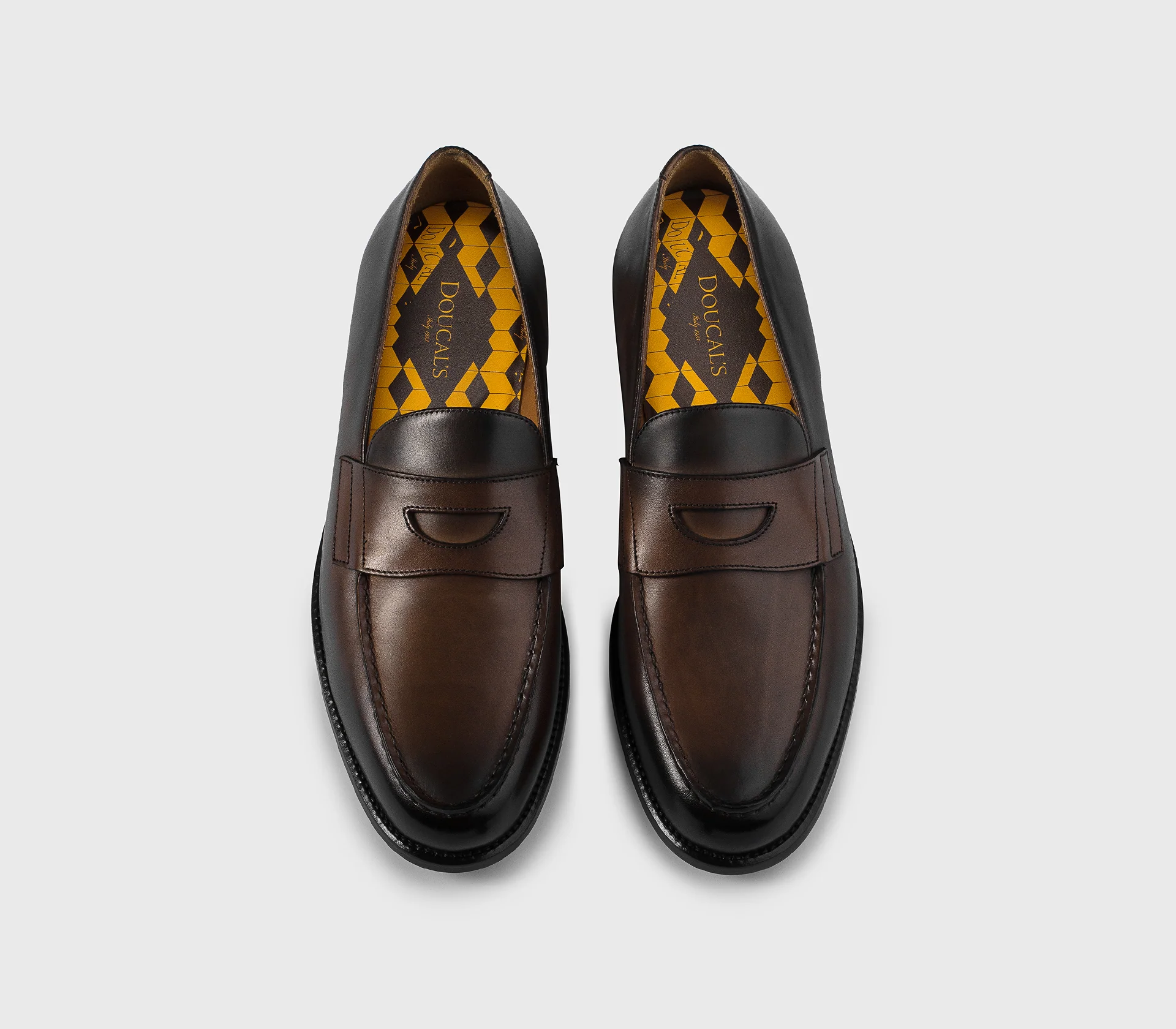 DU3260MARIUF159TM45 - Mocassino "Mario 50" in pelle marrone "wood" - immagine 3