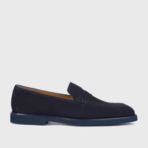 DU3294SALOUF009BB00 - Mocassino in suede blu