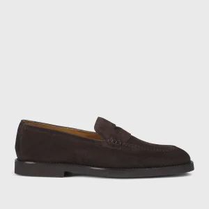 DU3294SALOUF009TM23 - Mocassino in suede marrone "terre"