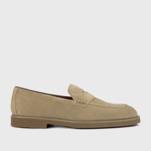 DU3294SALOUF009ZC15 - Mocassino in suede sabbia