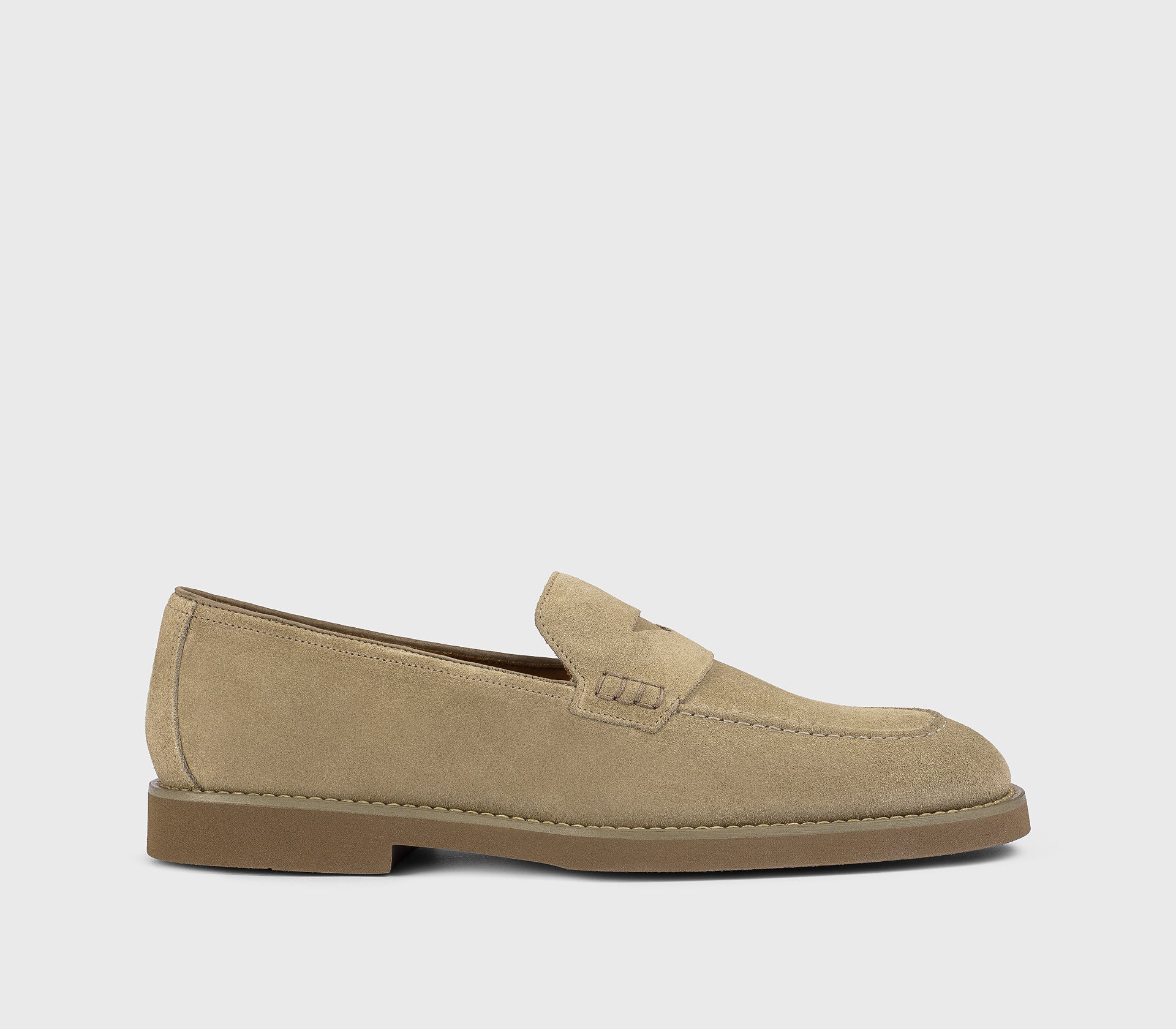 DU3294SALOUF009ZC15 - Mocassino in suede sabbia - immagine 2