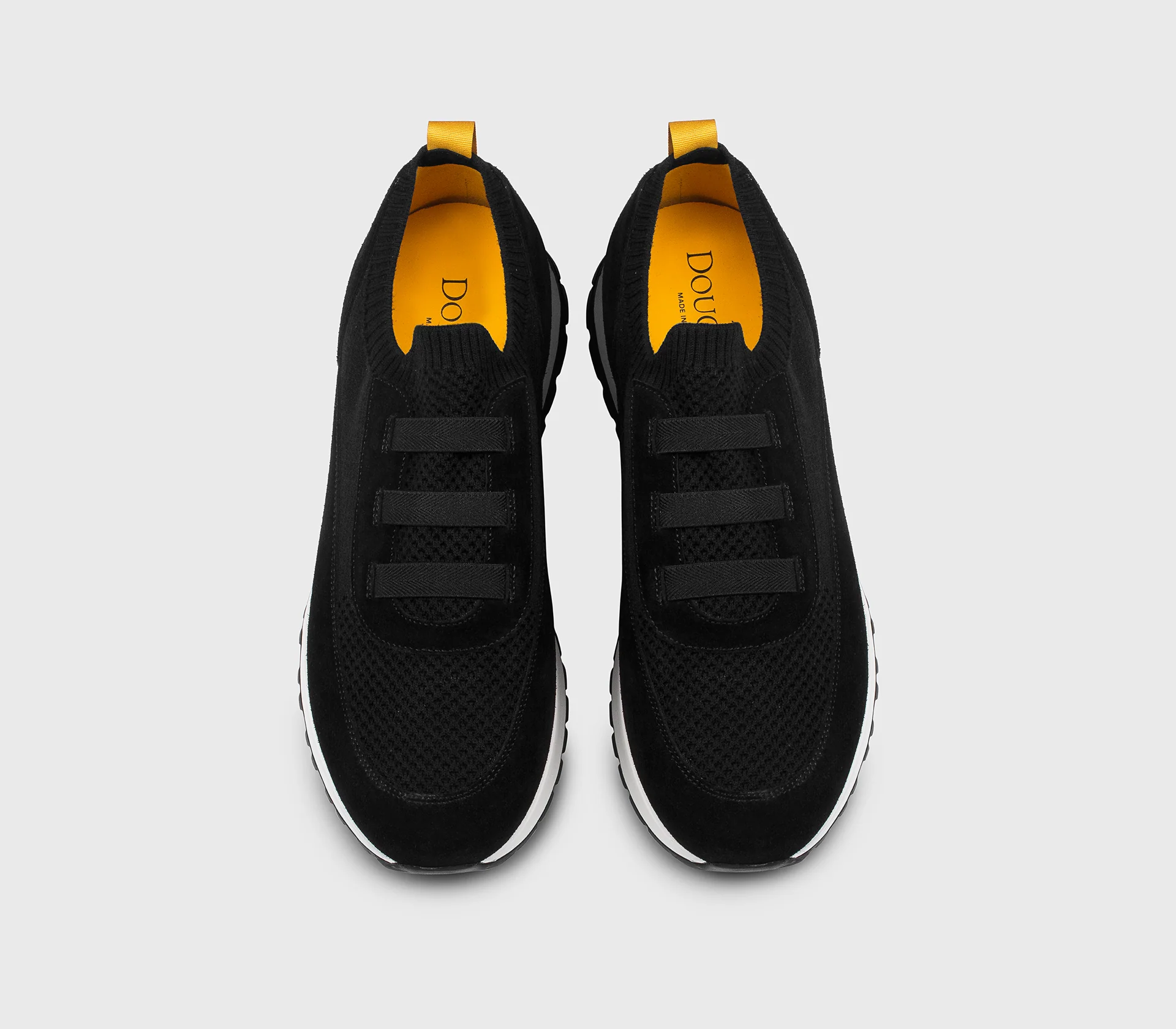 DU3318SYDNPZ846NN00 - Sneaker in tessuto tecnico e suede nera - immagine 3