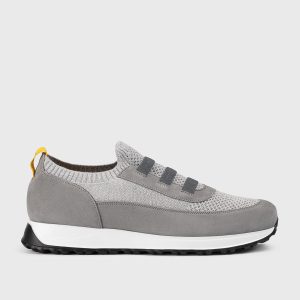 DU3318SYDNPZ846NN22 - Sneaker in tessuto tecnico e suede grigio "iron"