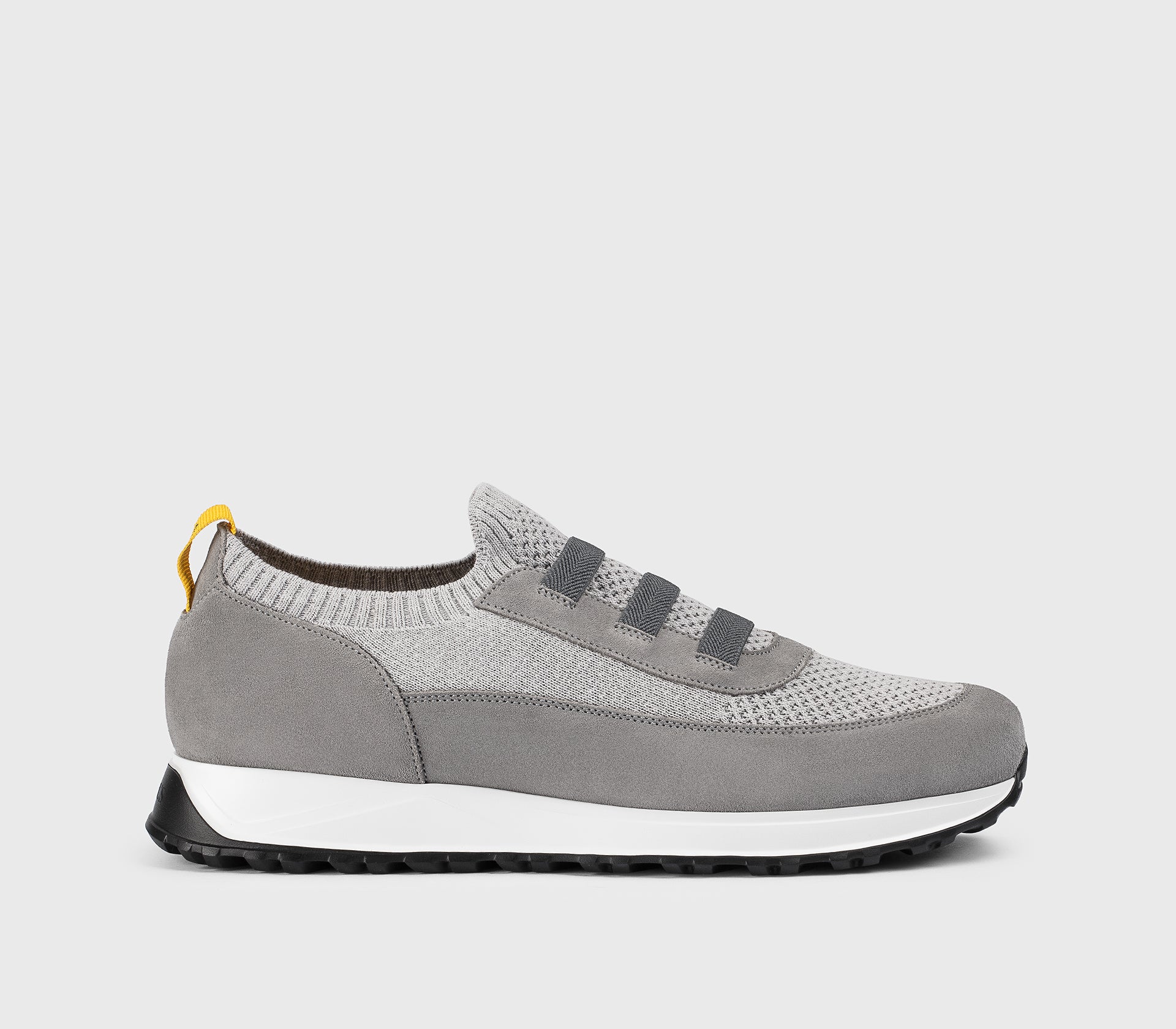 DU3318SYDNPZ846NN22 - Sneaker in tessuto tecnico e suede grigio "iron"