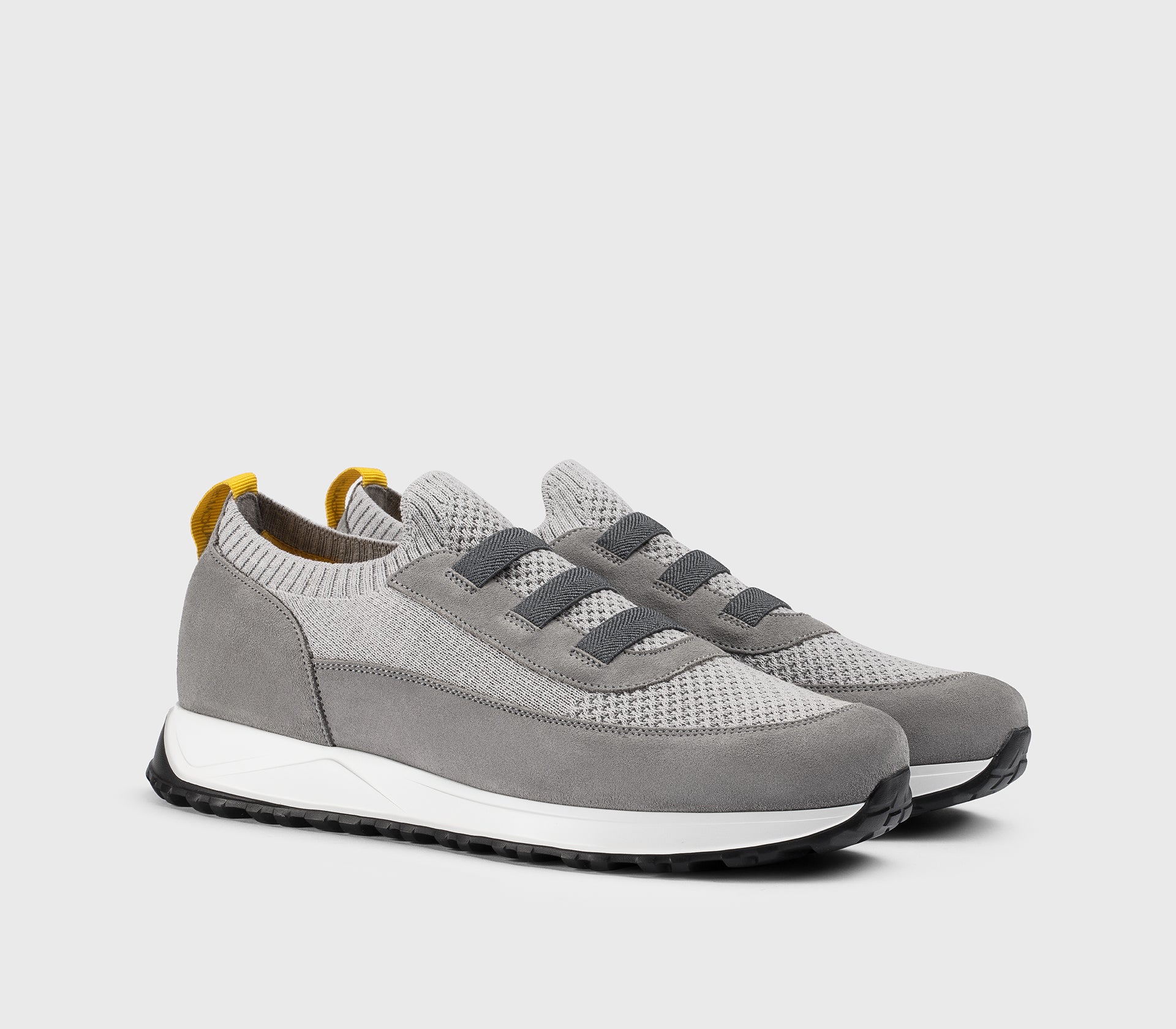 DU3318SYDNPZ846NN22 - Sneaker in tessuto tecnico e suede grigio "iron" - immagine 4