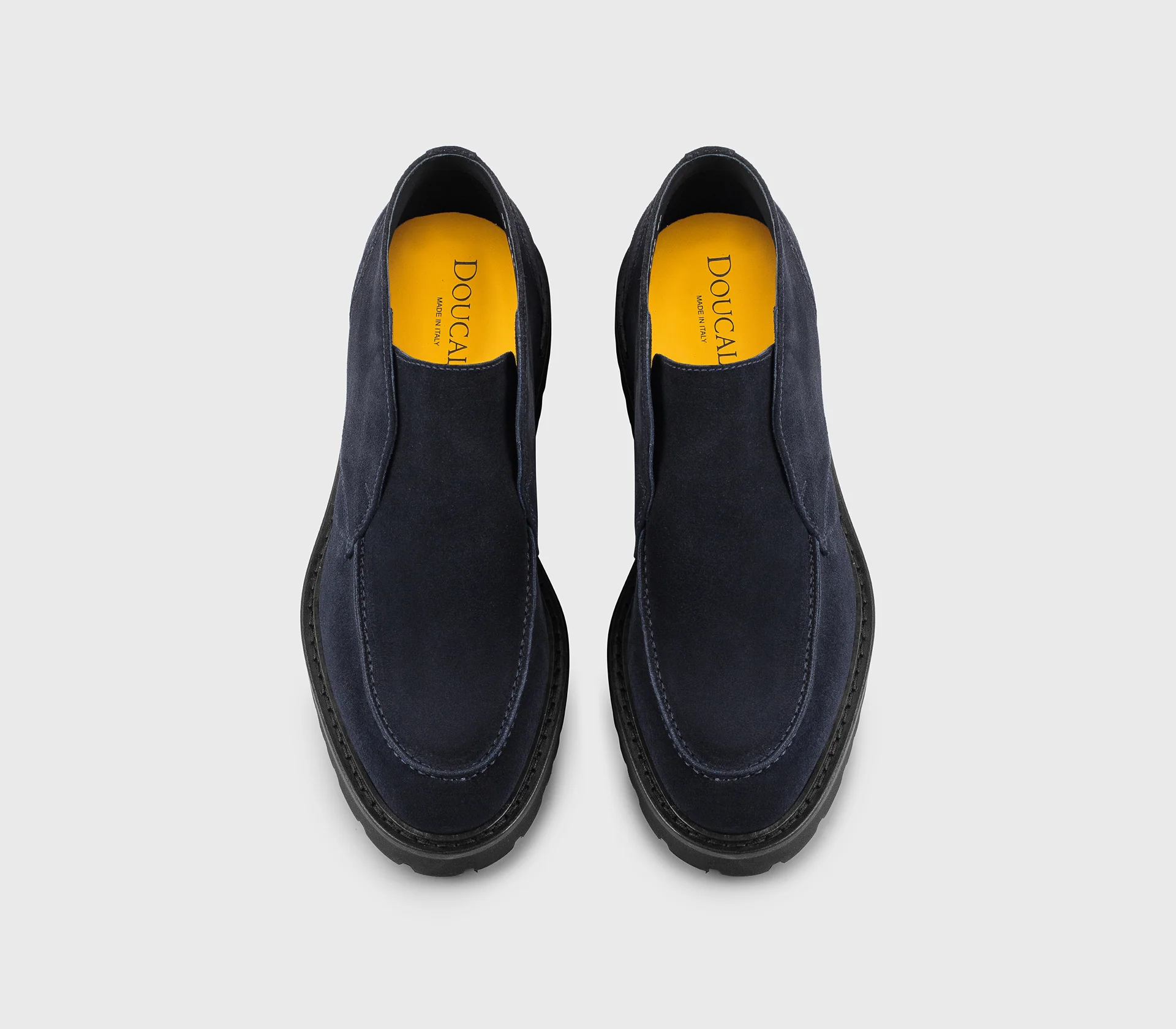 DU3332PHILUF009NB00 - Desert boot in suede blu - immagine 3