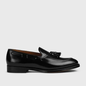 DU3339ORVNUF007NN00 - Mocassino con nappine in pelle nero