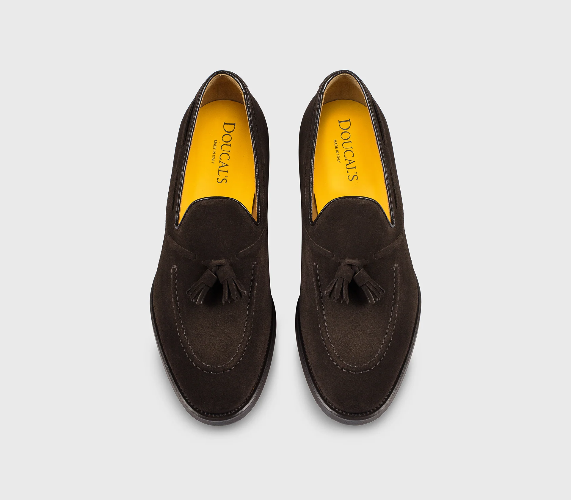DU3339ORVNUF009TM23 - Mocassino con nappine in suede marrone "terre" - immagine 3