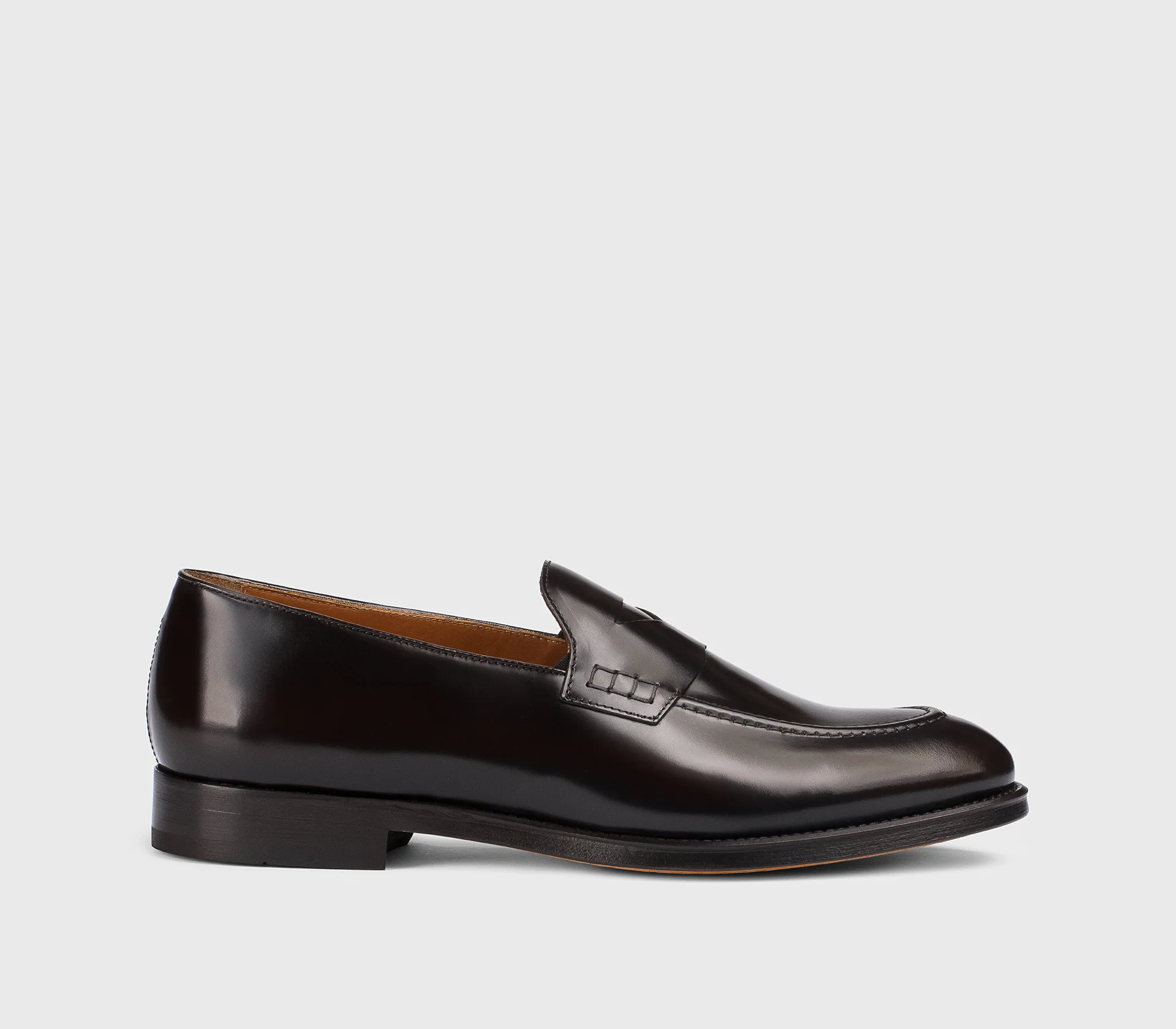 DU3340ORVNUF007TM02 - Mocassino in pelle marrone "ebano"