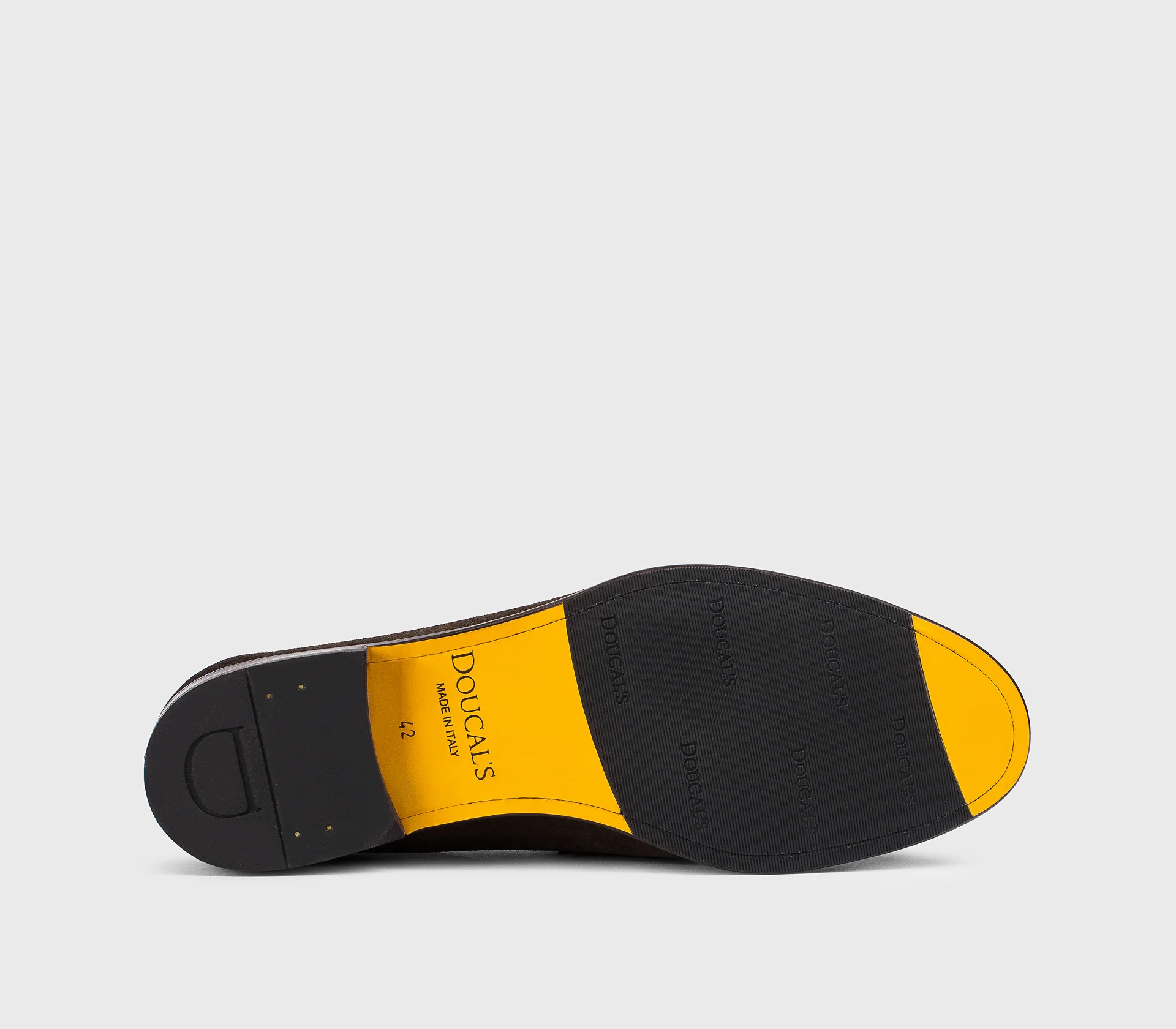 DU3399STRAUY260TM23 - Mocassino con nappine e frangia in suede marrone "terre" - immagine 5